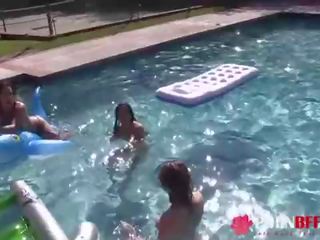 Brianna maro, keisha grey, natalie monroe în going departe piscina petrecere