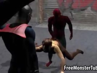 Foxy 3D Babe Getting Fucked Hard By Spiderman